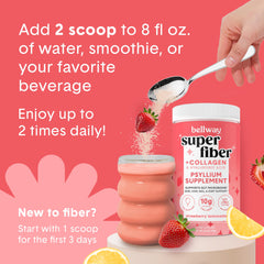 Bellway Super Fiber Powder flavor appearance with vibrant color and aroma.