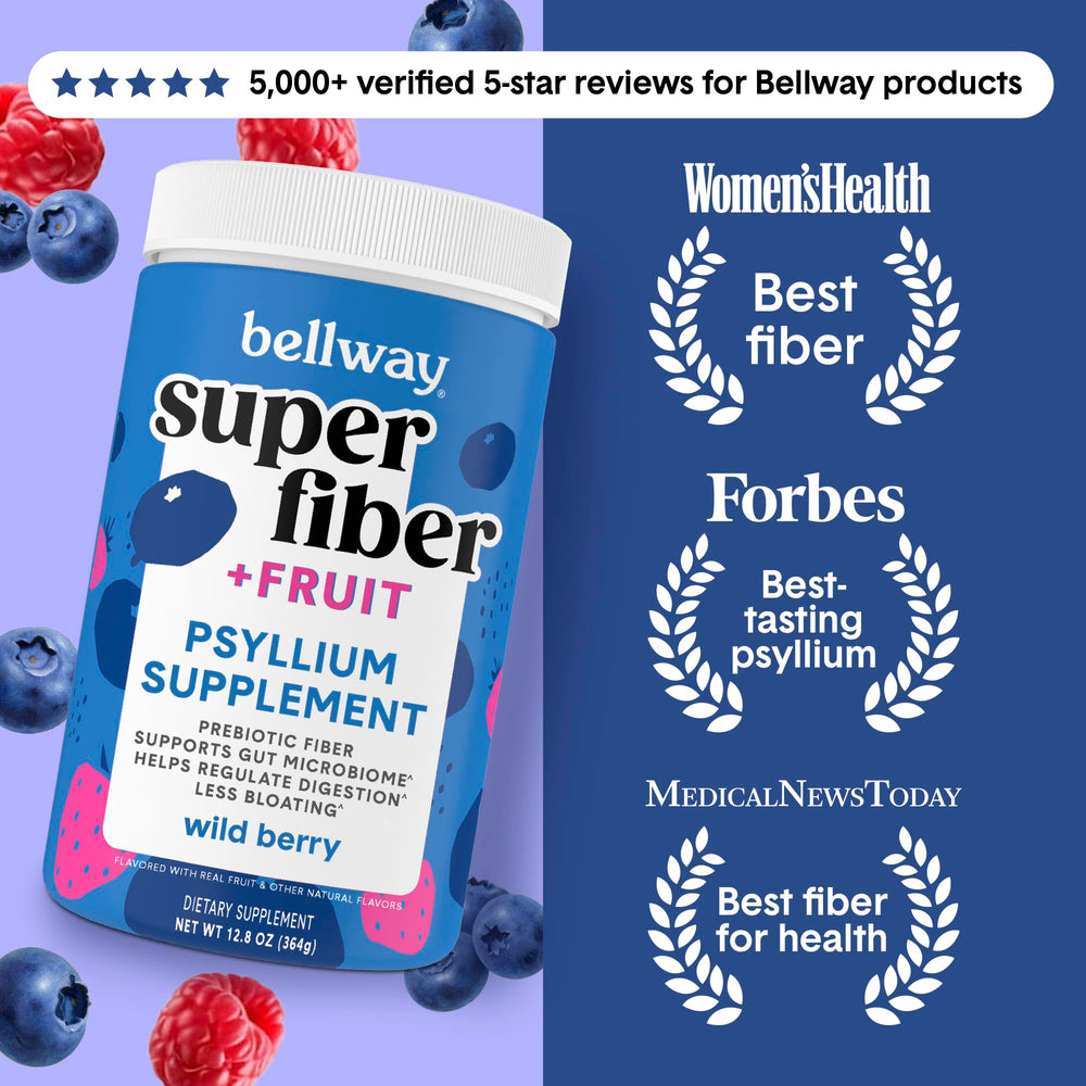 Bellway fiber powder scoop for easy daily measuring and consistent intake.