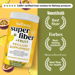 Bellway scoop showing 5 g fiber per serving for daily use.