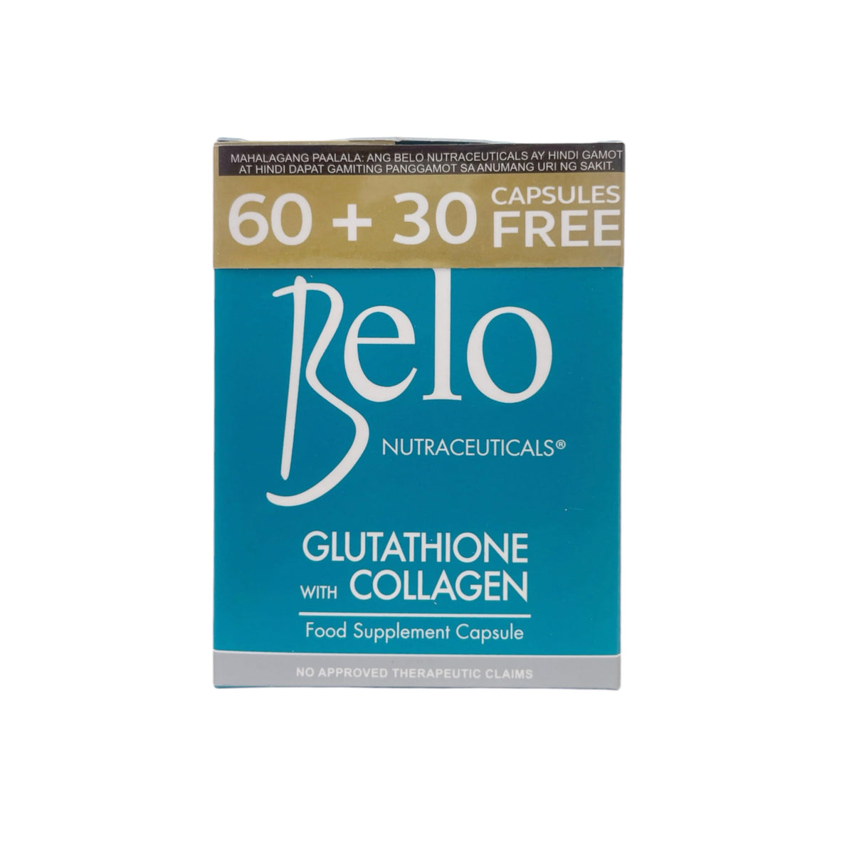 Belo Essentials Glutathione + Collagen bottle capsules for radiant skin support