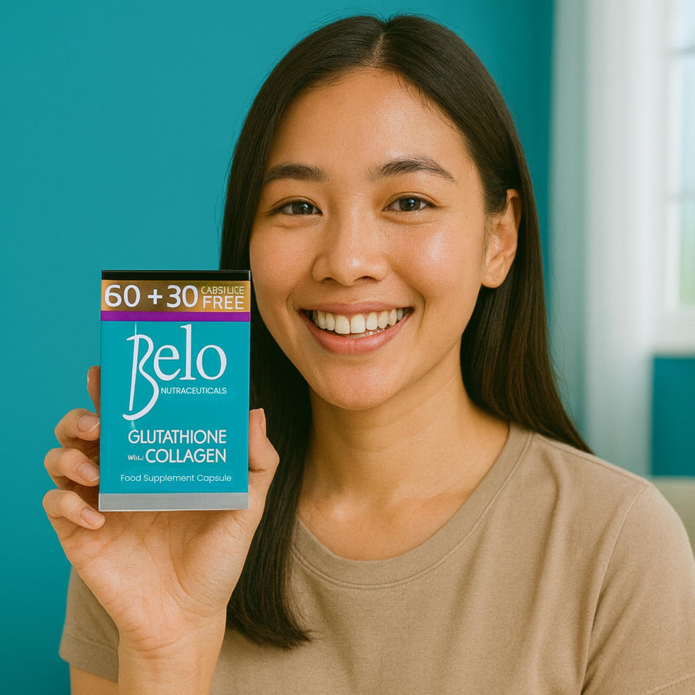 Belo Nutraceuticals skin close-up showing a healthy glow