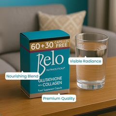 Belo Nutraceuticals capsules being poured for easy daily intake