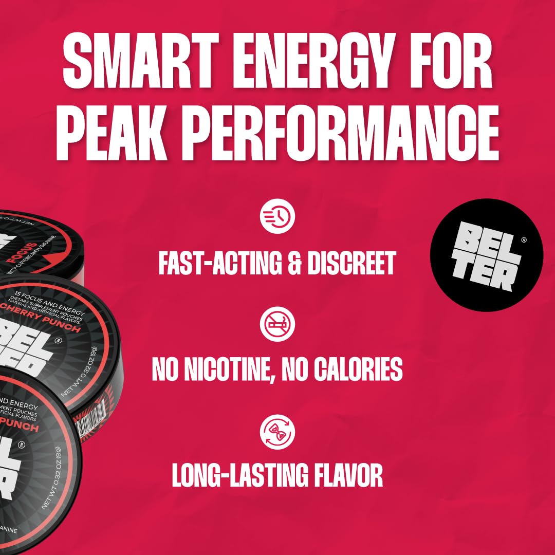 BELTER Focus Cherry Punch pouch in pocket enables quick lift between activities.