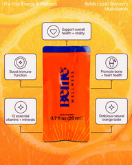 BeMe sachets dissolving in water for easy consumption