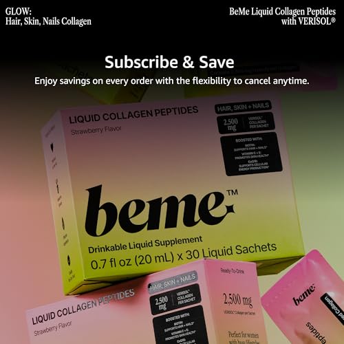 BeMe liquid collagen ready for on-the-go consumption.