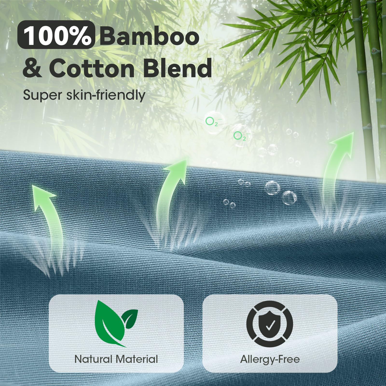 BeMyLady bamboo cotton memory foam fabric feels soft and breathable.