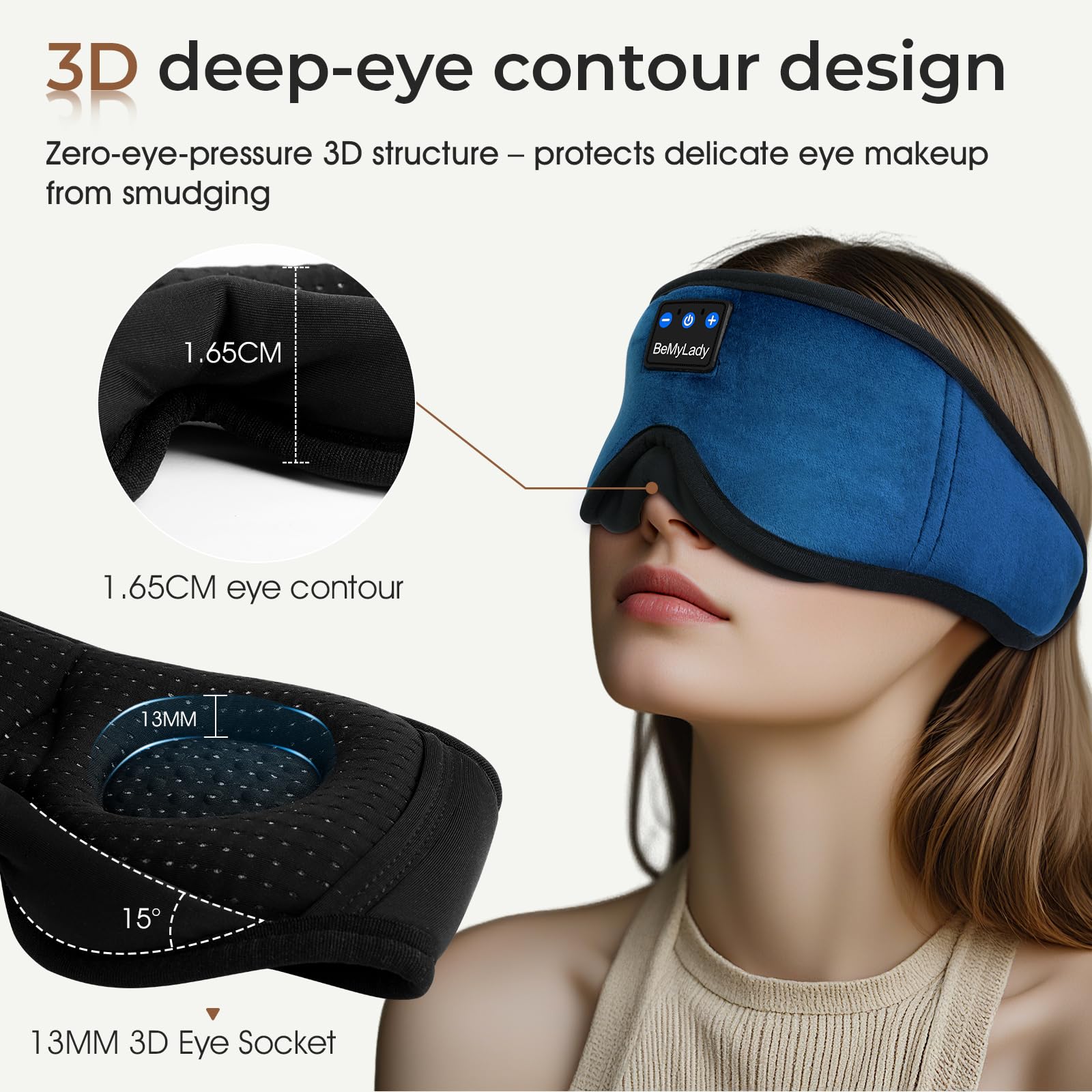 BeMyLady Bluetooth headphones v5.4 deliver wireless audio without bulky earbuds