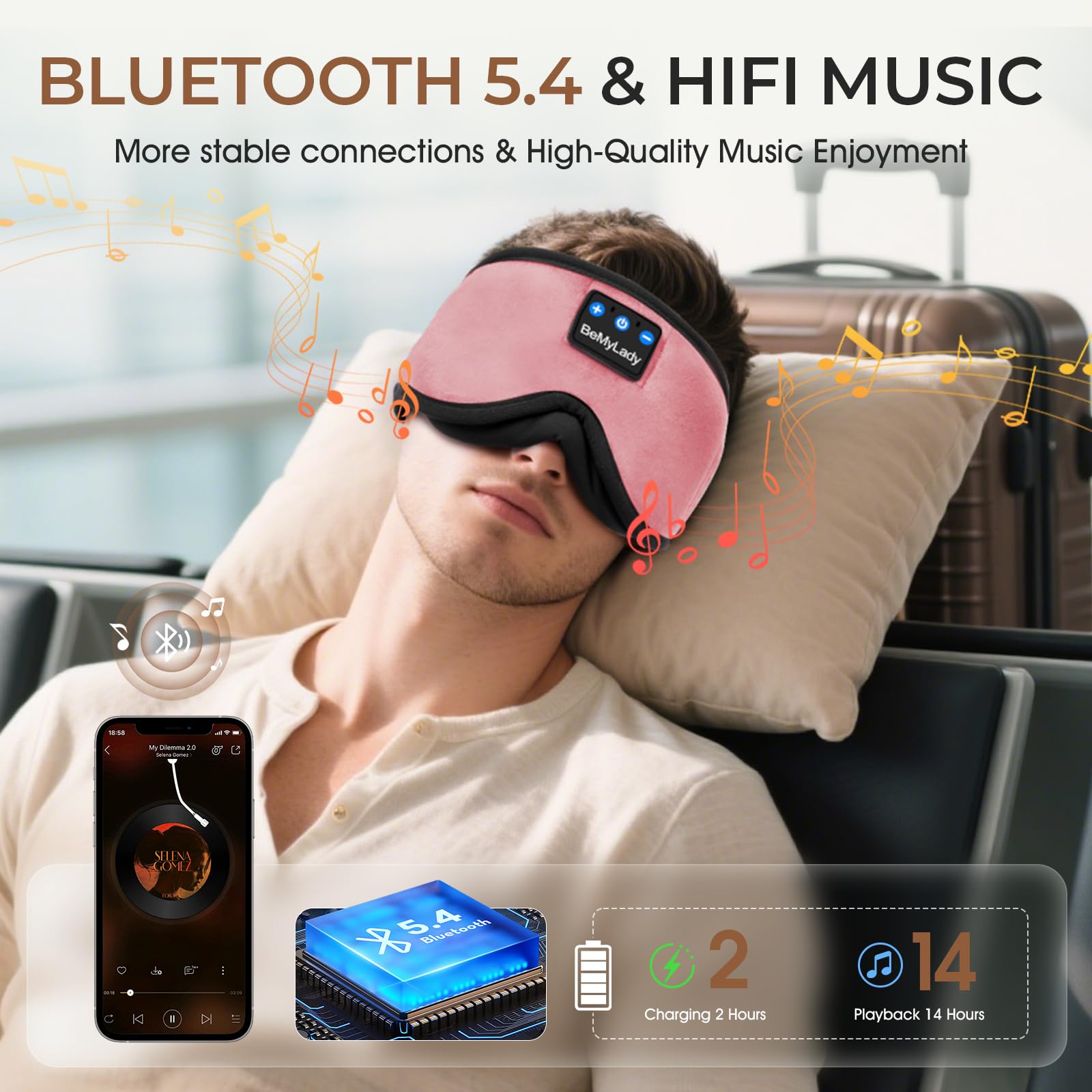 BeMyLady memory foam and breathable fabric keep the mask cool and comfortable.