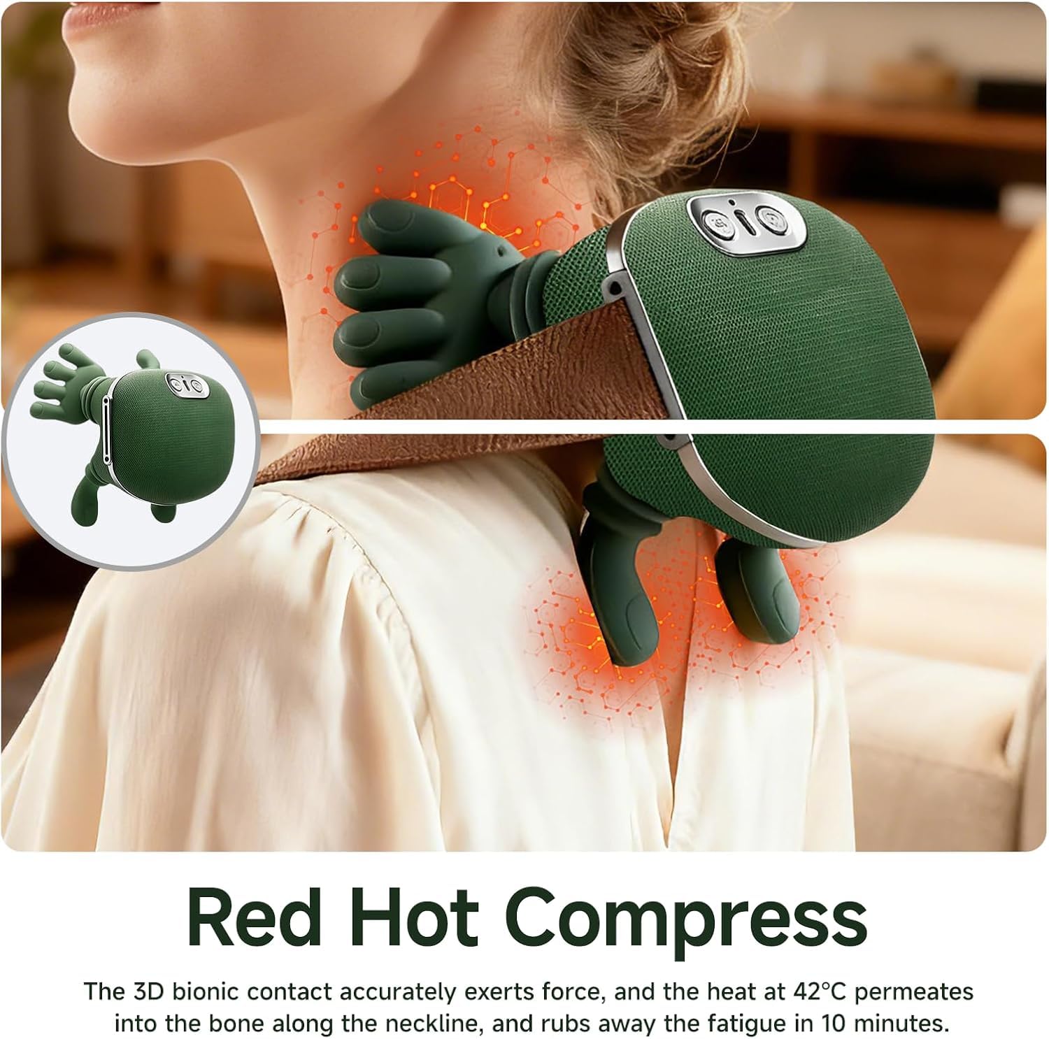BENANWANGM deep tissue massage delivering warmth to tense shoulders