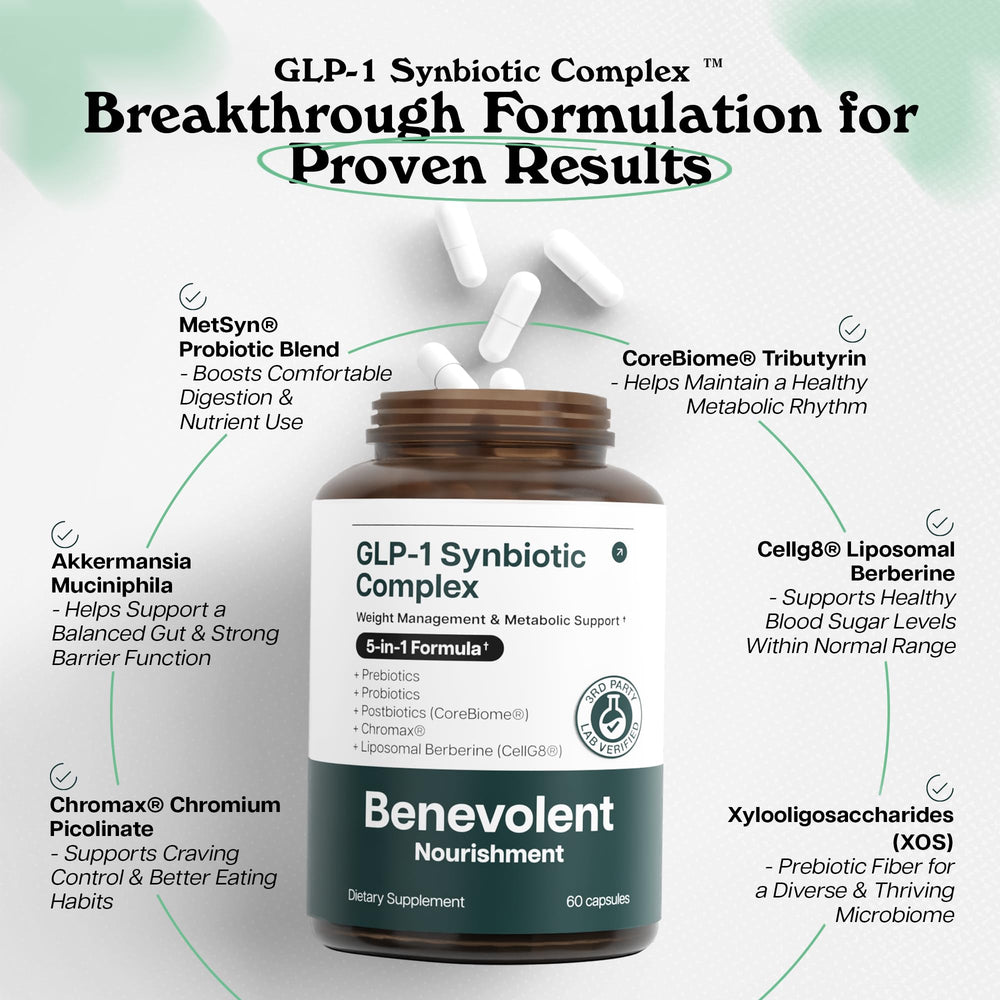 Scoop image showing the convenient dosing of Benevolent GLP-1 Support