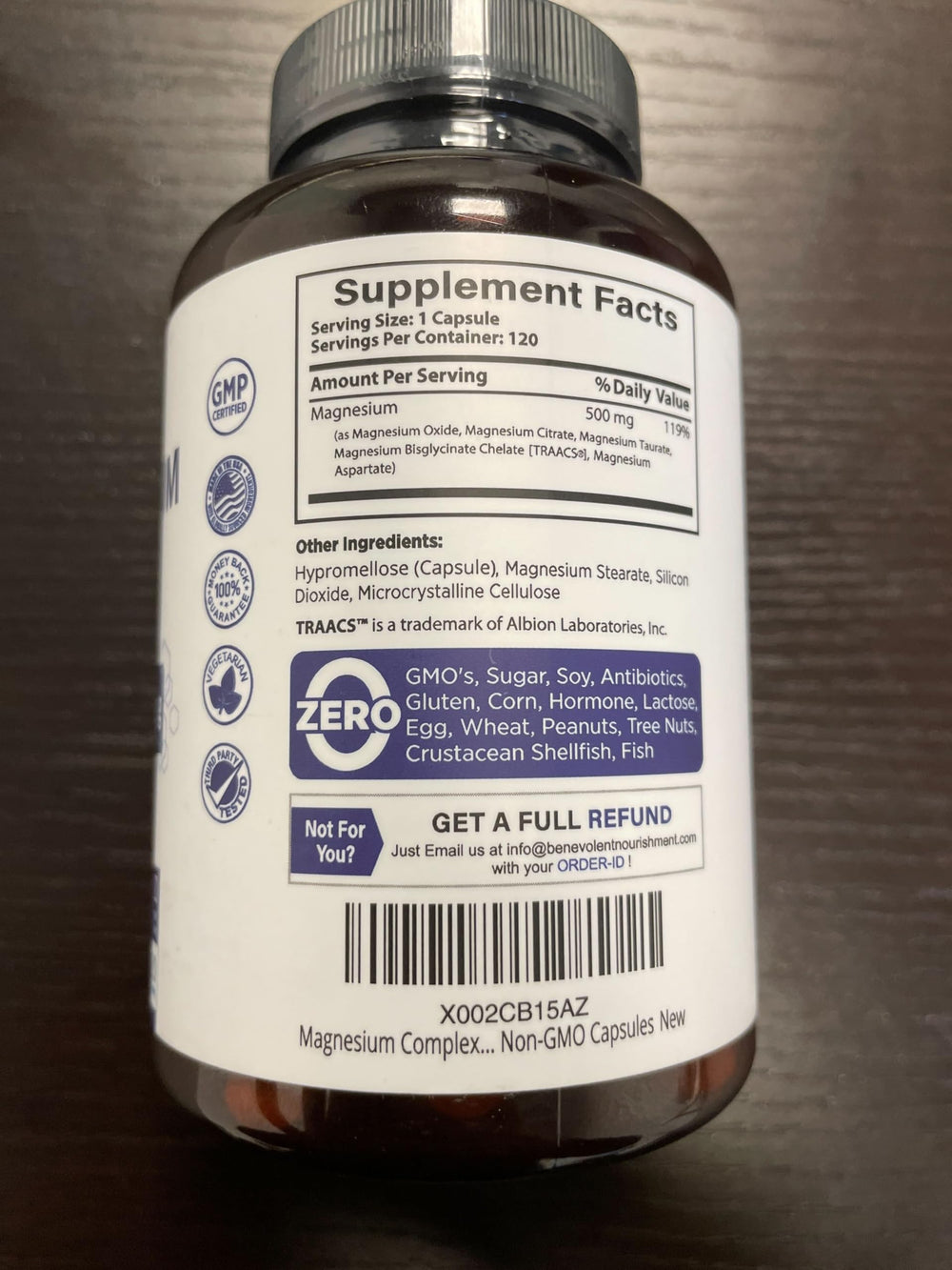 Benevolent Nourishment Magnesium Complex easy-dosing counter setup for daily use.