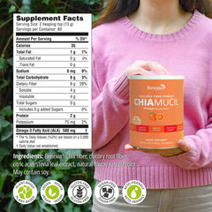 BENEXIA Chiamucil label highlights gluten-free and vegan certification.