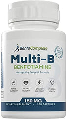 BenfoComplete Benfotiamine Multi-B label close-up suggests simple daily dietary support.