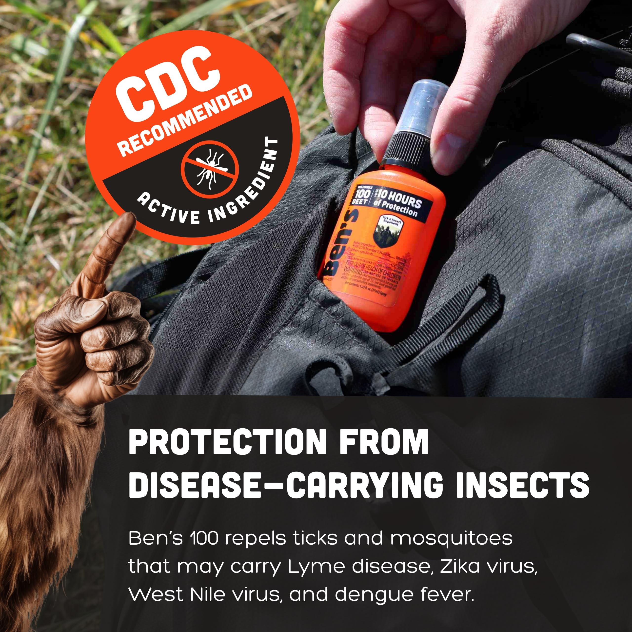 Ben's 100 Tick & Insect Repellent tested in New Hampshire's rugged White Mountains.