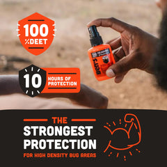 Ben's 100 Tick & Insect Repellent travel-size bottle ideal for hikers.