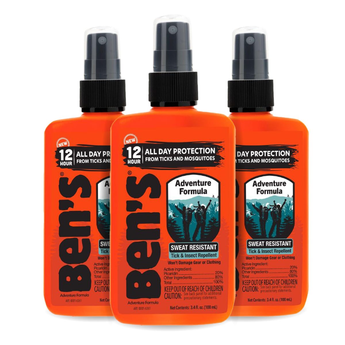 Ben's Adventure Formula pump bottle ready for outdoor tick and mosquito protection.