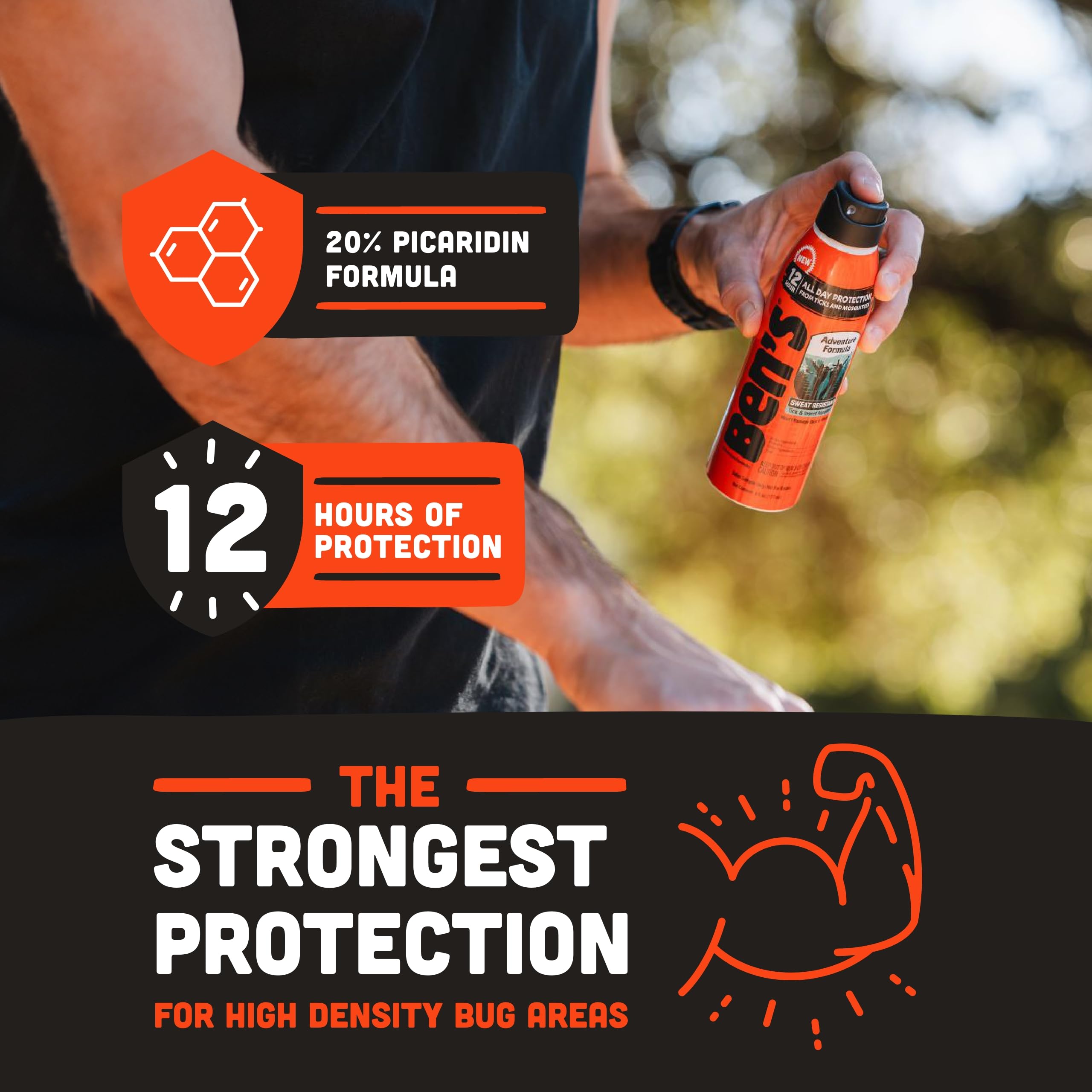 Ben's Adventure Formula used on hiking gear to protect apparel.