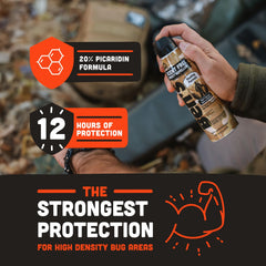 Ben's Hunting Formula upside-down spray demonstrates flexible field application.