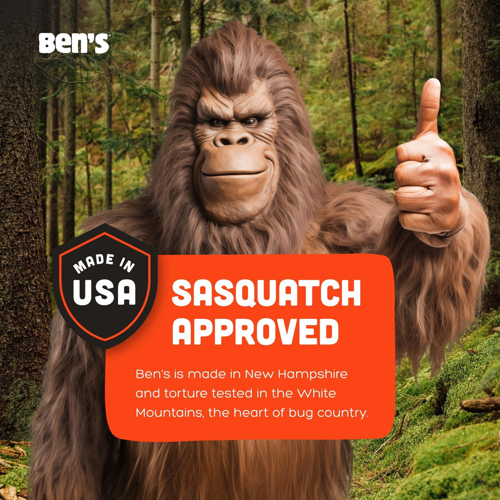 Ben's Tick and Insect Repellent Bandana on backpack during trail.