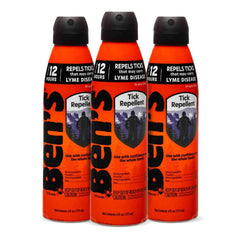 Ben's Tick Repellent bottle showing long-lasting protection against ticks and insects.