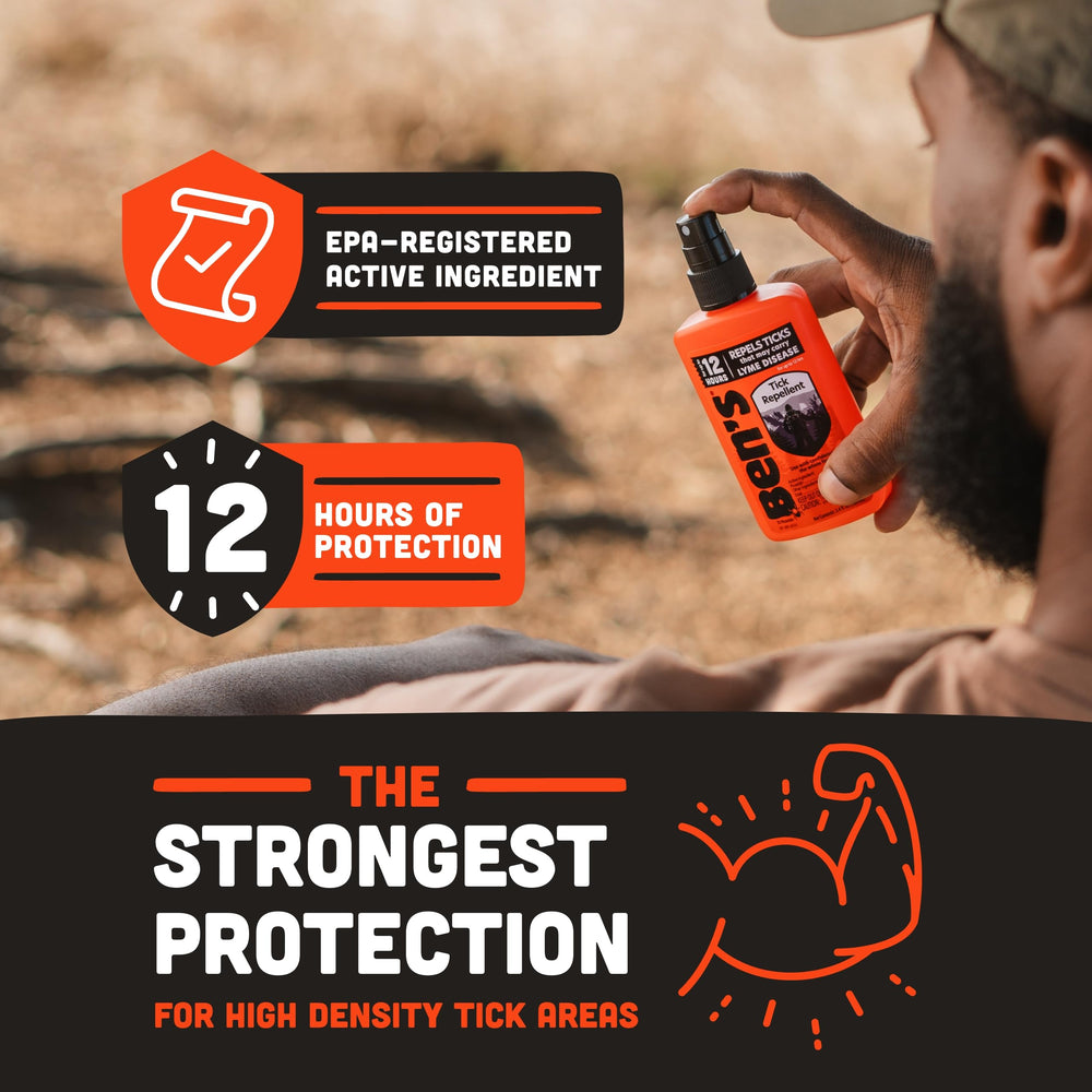 Ben's Tick Repellent used on gear to create a barrier while hiking
