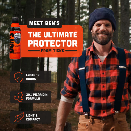 Ben's Tick Repellent mist for even coverage and easy application.