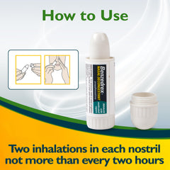 Benzedrex medicated-vapor-formula highlights soothing vapors.