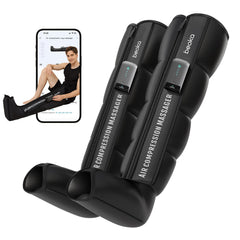 Beoka leg massager with 360-degree air chambers for targeted leg recovery after workouts.