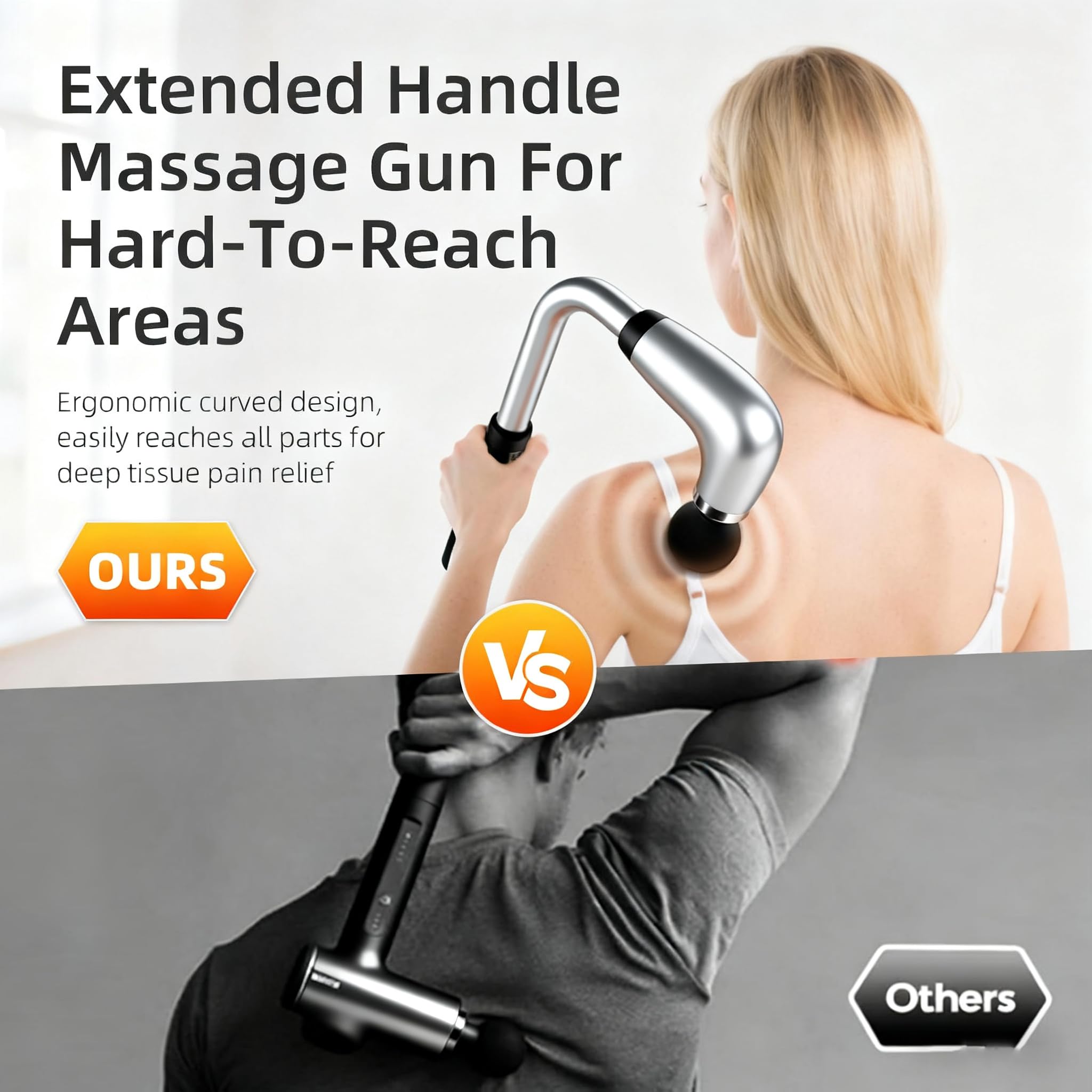 BEONISI massage gun with 9 speeds for tailored intensity