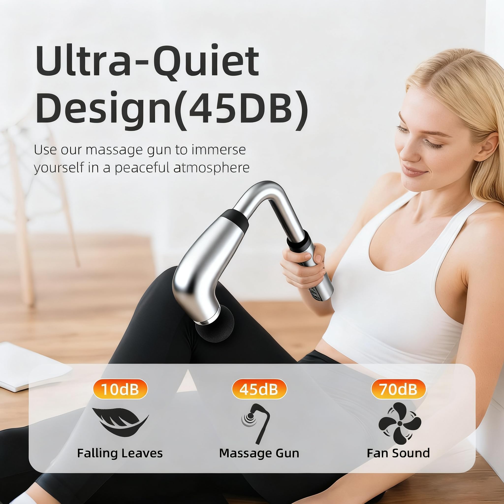 BEONISI massager in action at home or gym, showing versatility