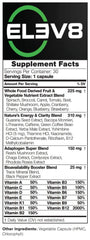 BEpic ELEV8 ingredients jar close-up, highlighting natural blends for mental focus and stamina.