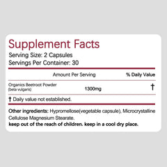 Beravia Health beet root capsules gluten-free and dairy-free