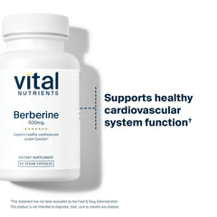 Berberine product label includes third-party laboratory testing certificate