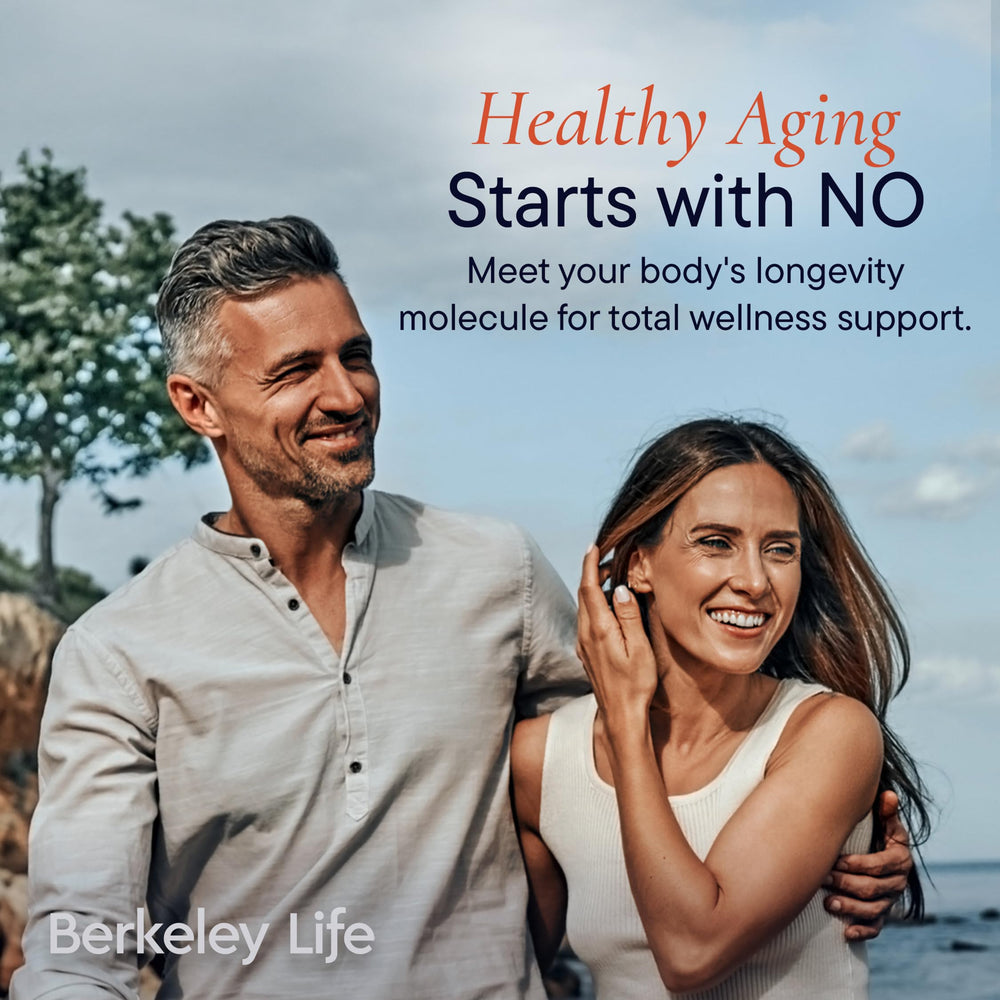 Lifestyle image of Berkeley Life bottle ready for daily routine