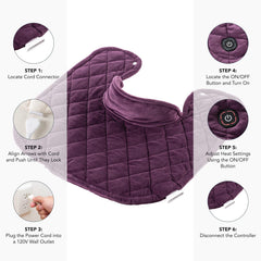 Berkshire Blanket heating pad controller showing 4 heat settings