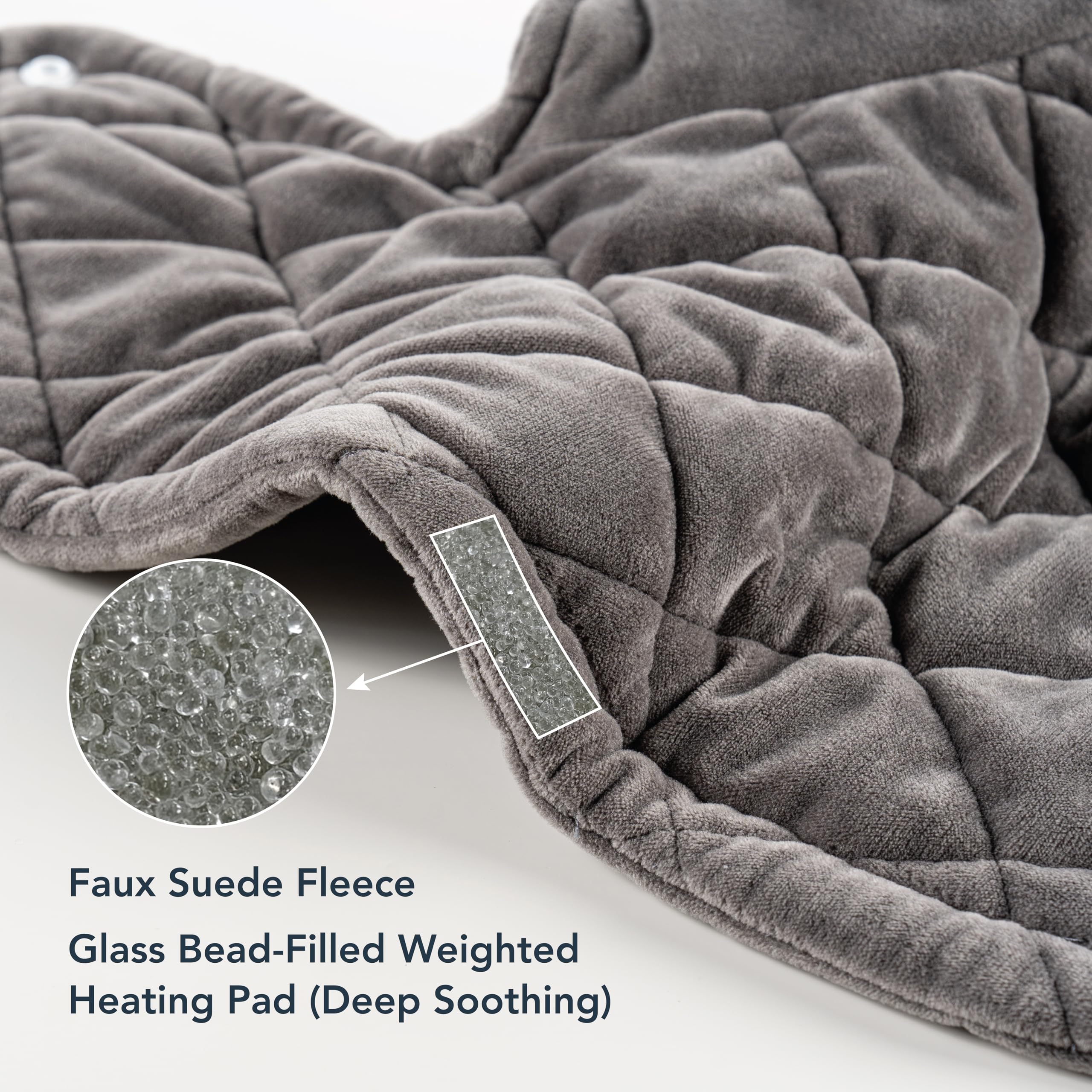 Berkshire Blanket weighted heating pad two-hour auto shut-off for safety.
