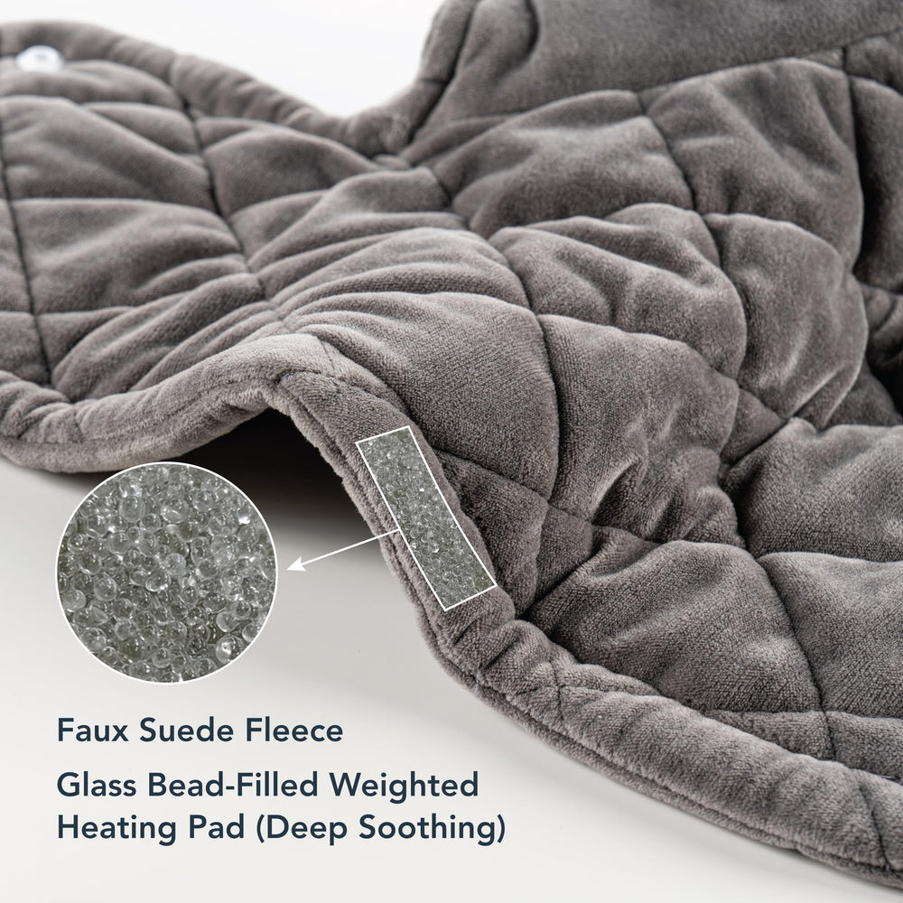 Berkshire Blanket weighted heating pad two-hour auto shut-off for safety.