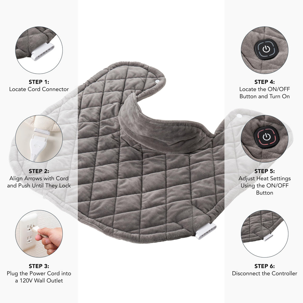 Berkshire Blanket weighted heating pad faux suede fleece texture adds cozy luxury.