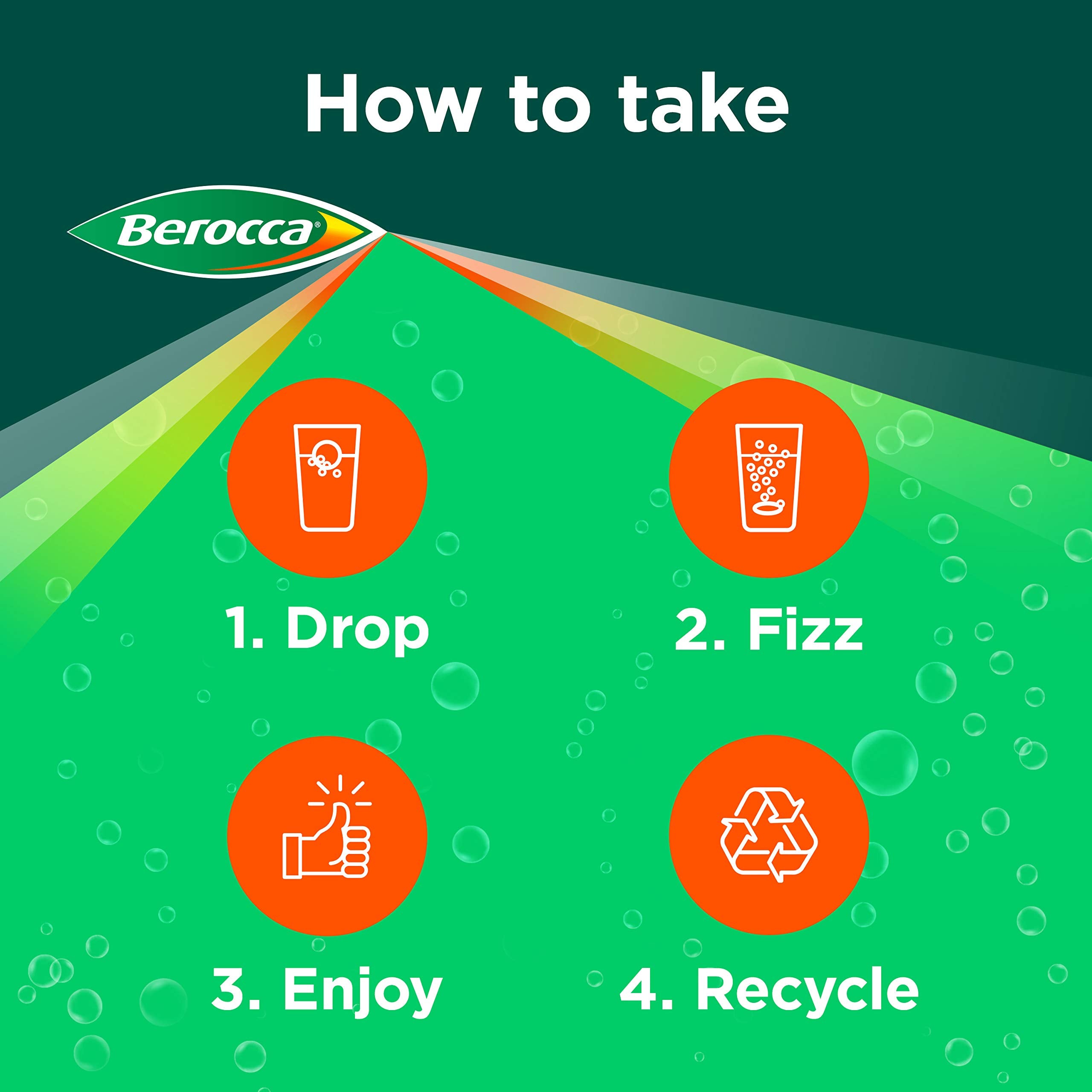 Berocca B vitamin complex tablet highlighted for energy support