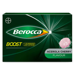Berocca Boost tablets pack-20 visible for a quick energy boost during busy mornings.