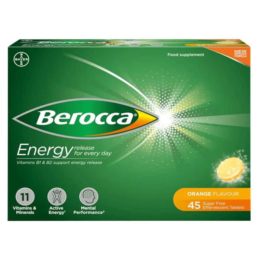 Lifestyle scene with Berocca on a breakfast tray