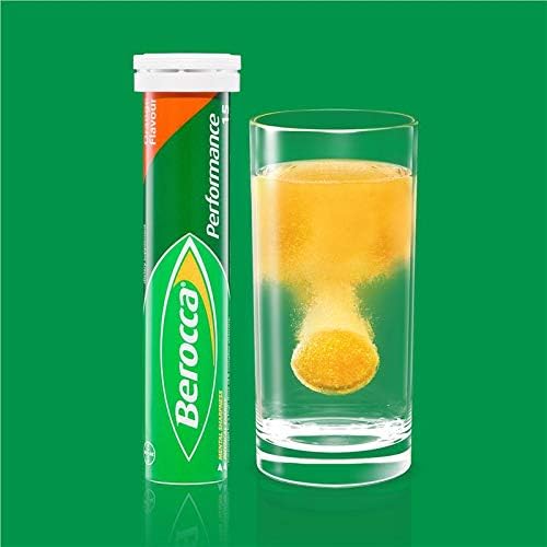 Berocca Orange packaging bottle on modern kitchen counter