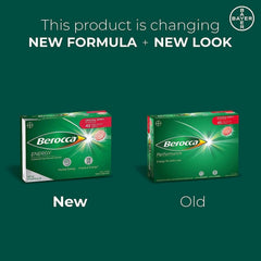 Berocca Original Berry flavour pack shot highlighting convenient effervescent tablets.