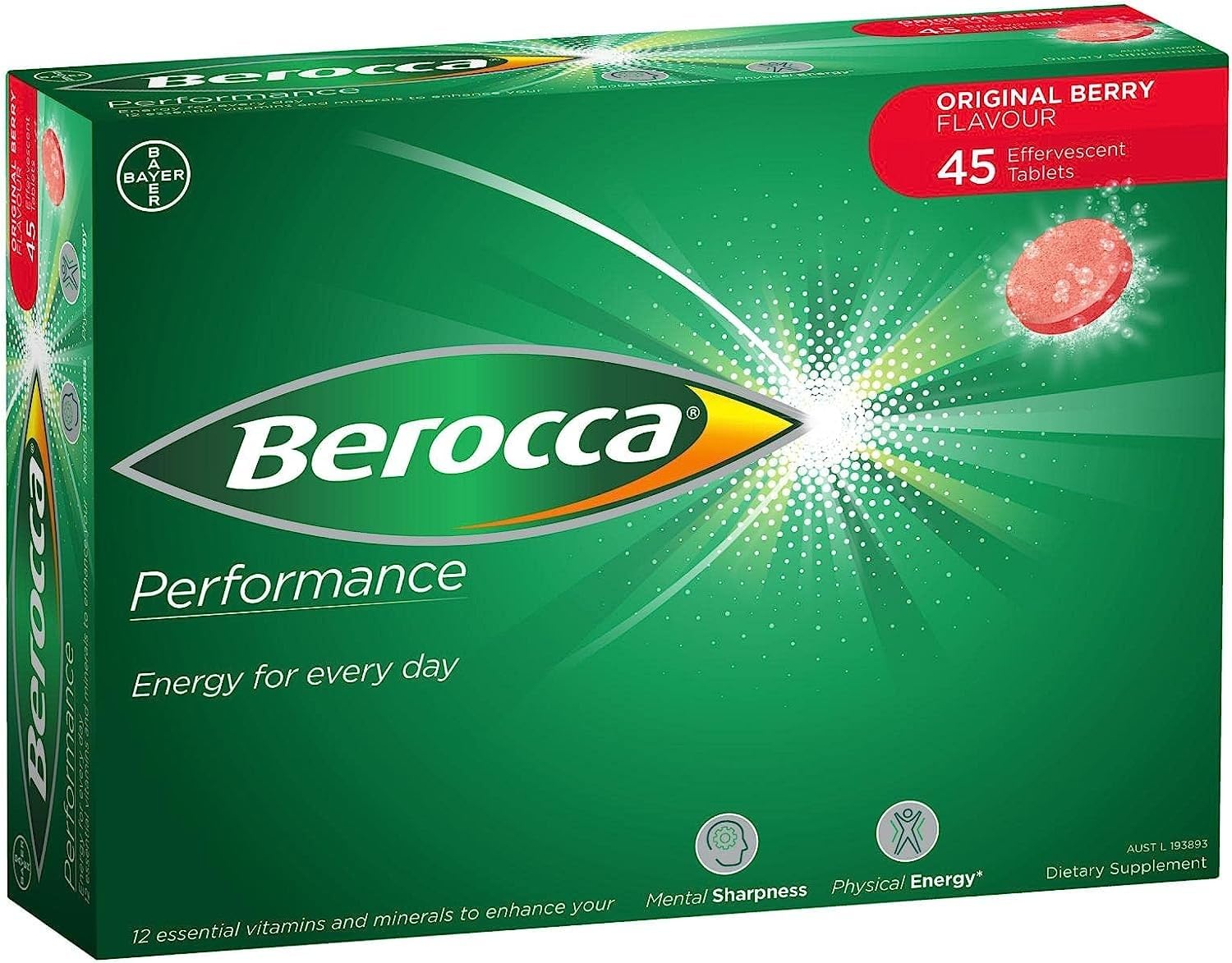 Berocca Performance Original active lifestyle boost concept image.