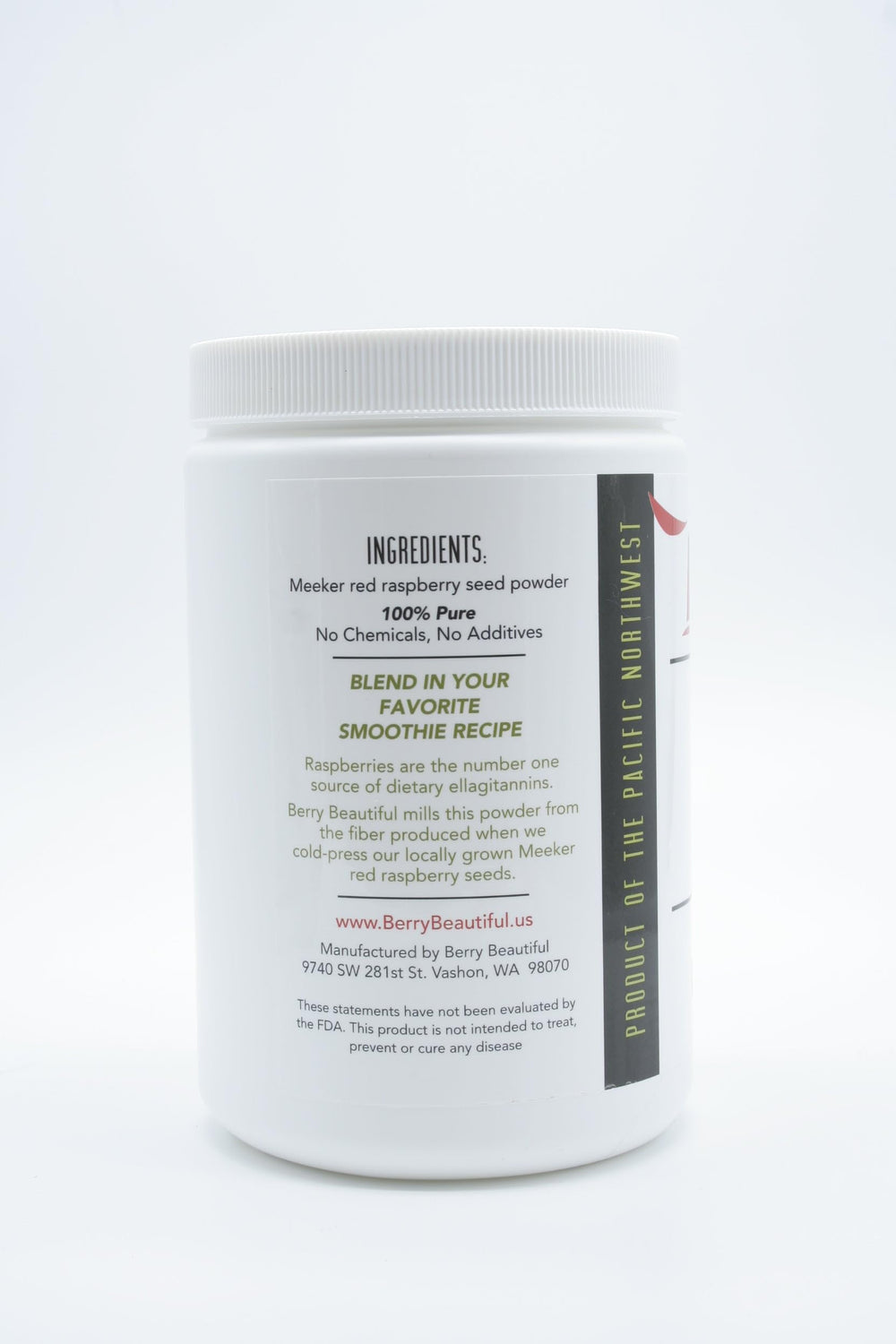 Berry Beautiful Meeker seed powder used in DIY skincare scrub