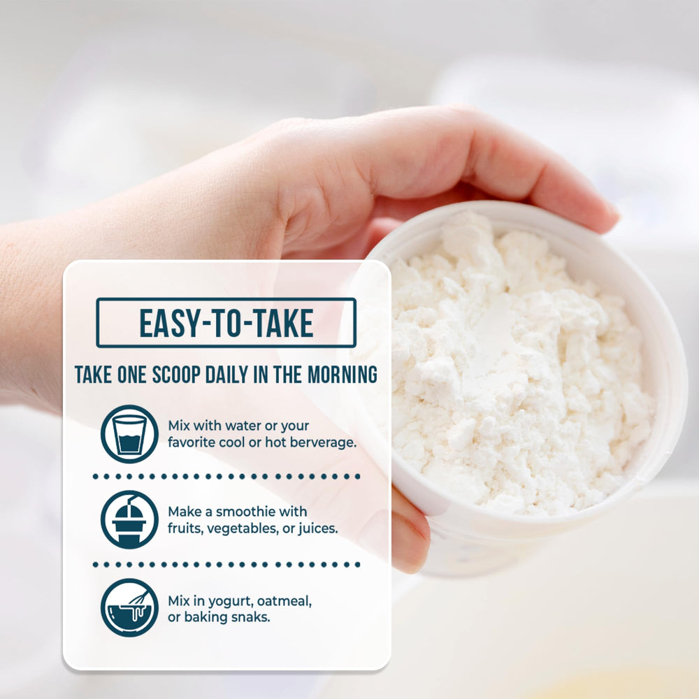 Berry Gen Colostrum Max jar label highlighting IgG.