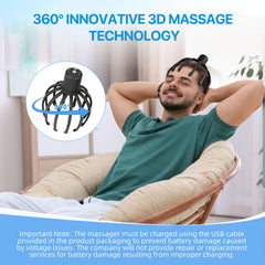 BERVASTO head massager portable design fits in your bag.