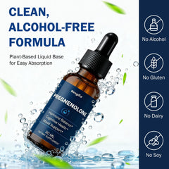 Besgiful drops dispensing into mouth to support energy and mood.