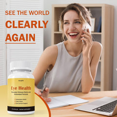 Besgiful Eye Supplement closeup ingredients: grape seed and vitamin C.