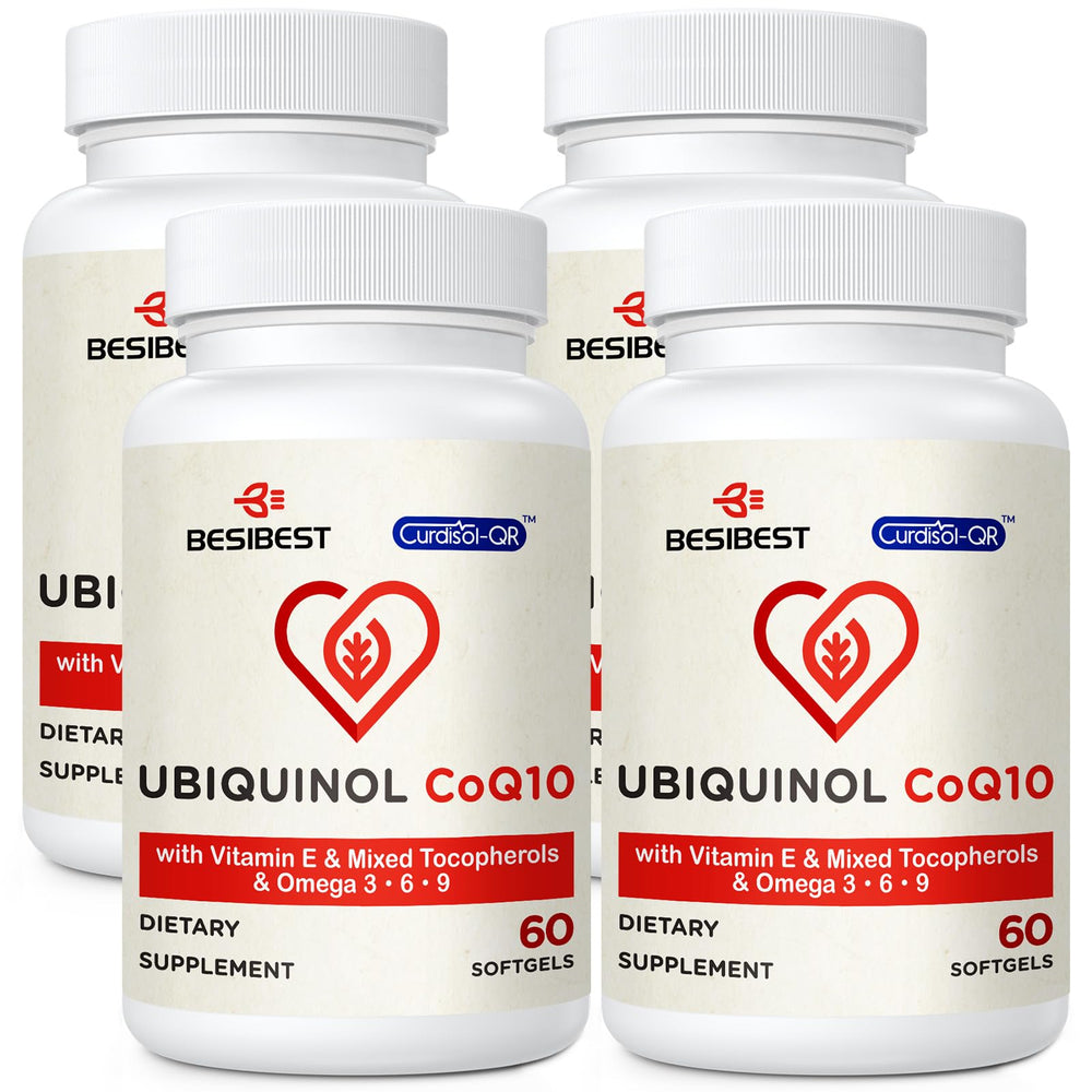 Besibest ubiquinol CoQ10 600mg bottle for easy daily use and high absorption.